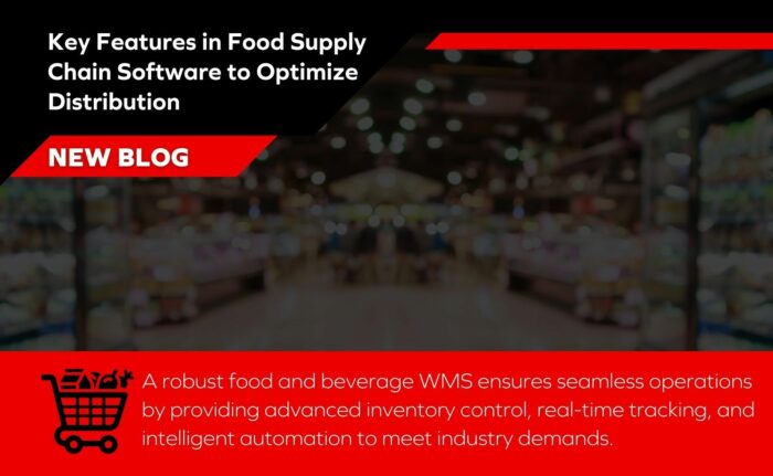 Warehouse associate using food supply chain software