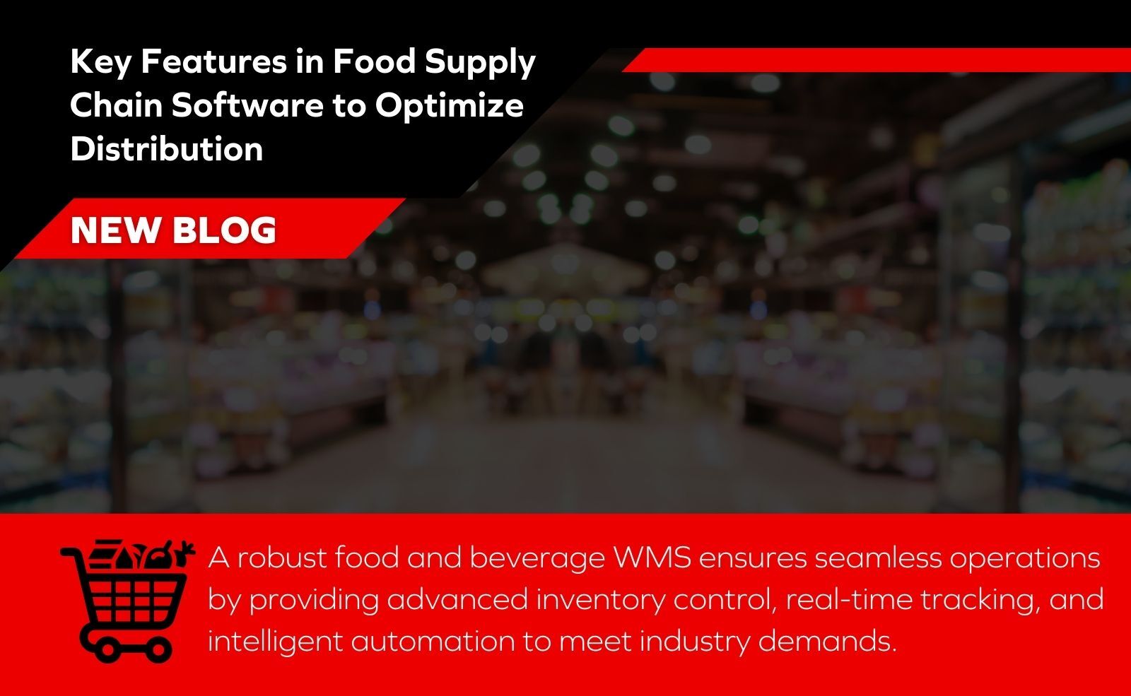 Warehouse associate using food supply chain software