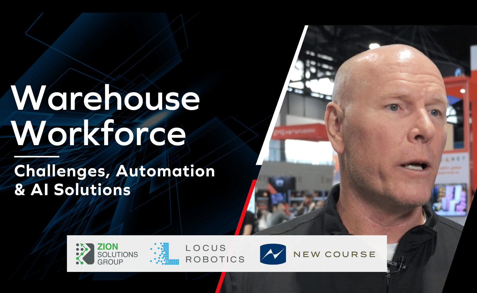 Warehouse expert talking about automation and robotics