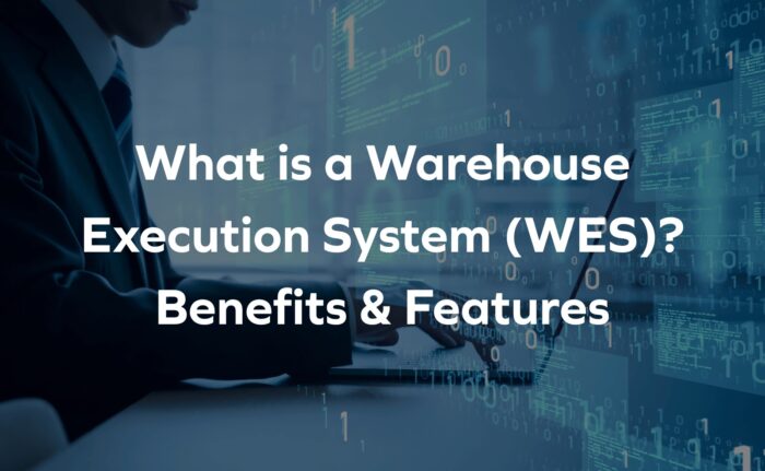 A warehouse associate using a warehouse execution system (WES)