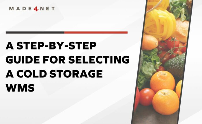Operator selecting a cold storage WMS